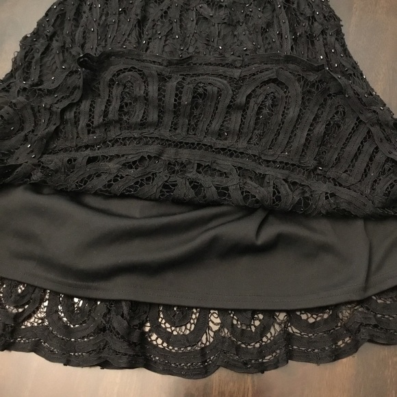 Etoile Evening Collection Crochet Mini Dress 100% Rayon Size M - Picture 10 of 14